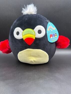 Squishmallows Tito Toucan 8 Inch Blacklight Plush Bird Kellytoy NWT Bio Tag